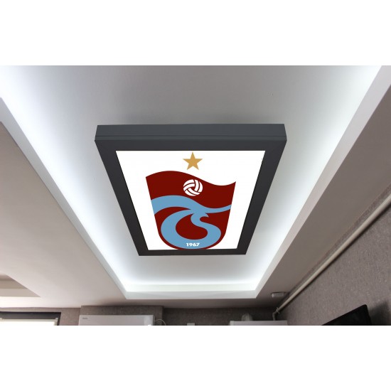 Dikdörtgen Ahşap Çerçeve Hazır Gergi Avize Trabzonspor